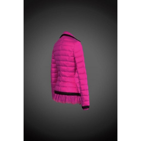 Women Moncler Down Coat Without Hat Purple Red