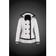 Women Moncler Down Coat Without Hat White