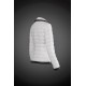 Women Moncler Down Coat Without Hat White