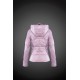 Women Moncler Down Jacket With Hat Pink