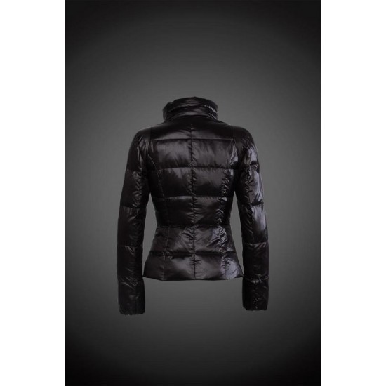 Women Moncler Down Coat Without Hat Black