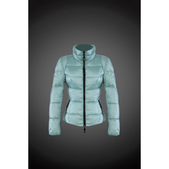 Women Moncler Down Coat Without Hat Green