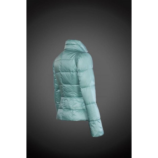 Women Moncler Down Coat Without Hat Green