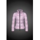 Women Moncler Down Coat Without Hat Pink