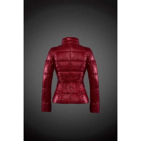 Women Moncler Down Coat Without Hat Red