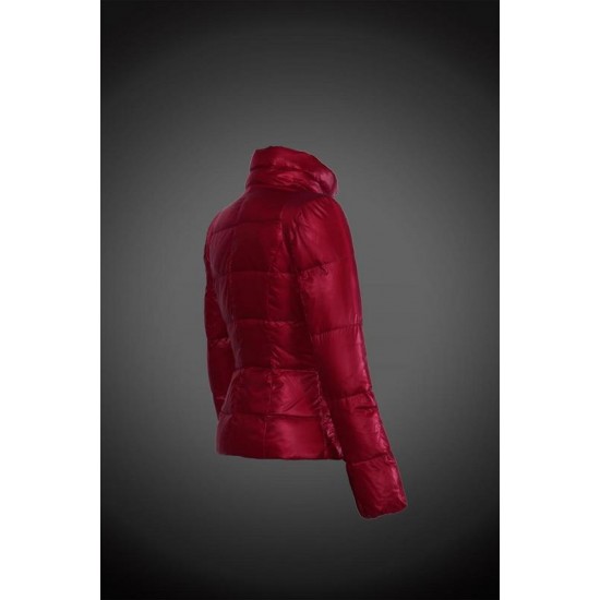 Women Moncler Down Coat Without Hat Red