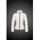 Women Moncler Down Coat Without Hat White