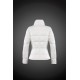 Women Moncler Down Coat Without Hat White