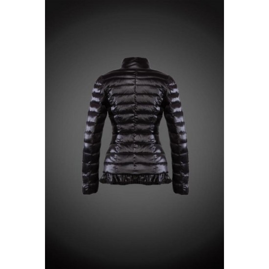 Women Moncler Down Coat Without Hat Black