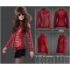 Women Moncler Down Coat Without Hat Red