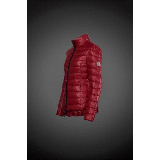 Women Moncler Down Coat Without Hat Red