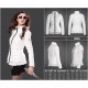 Women Moncler Down Coat Without Hat White