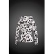 Women Moncler Down Jacket With Hat White Black