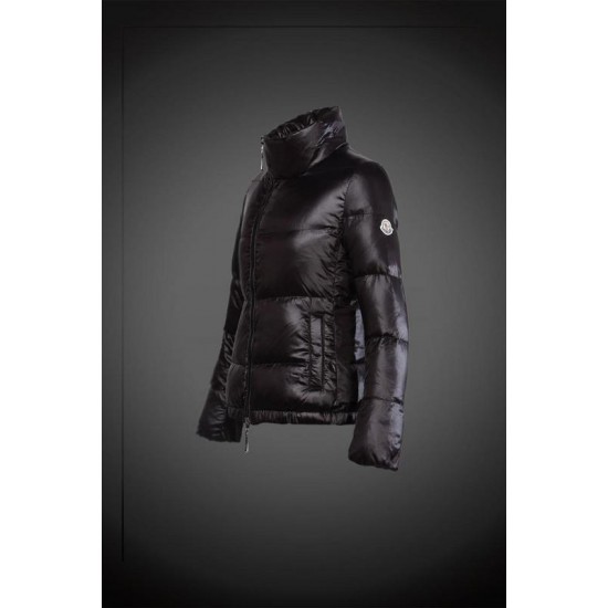 Women Moncler Down Coat Without Hat Black