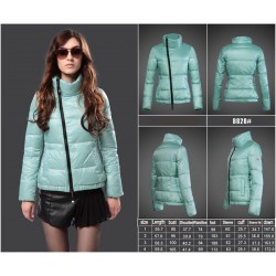 Women Moncler Down Coat Without Hat Green