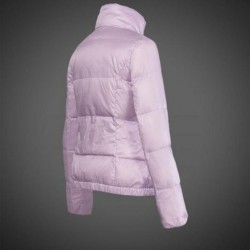 Women Moncler Down Coat Without Hat Pink