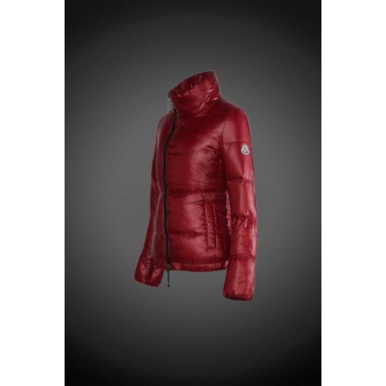 Women Moncler Down Coat Without Hat Red