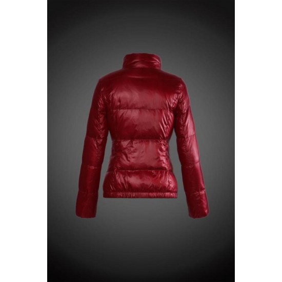 Women Moncler Down Coat Without Hat Red