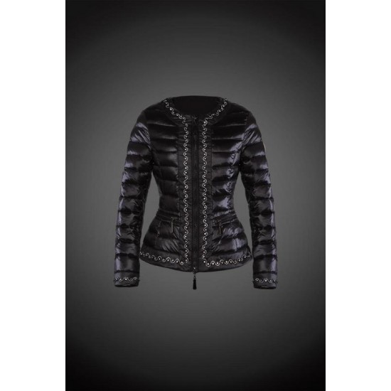 Women Moncler Down Coat Without Hat Blalck