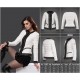 Women Moncler Down Coat Without Hat White