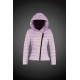 Women Moncler Down Jacket With Hat Pink