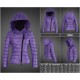 Women Moncler Down Jacket With Hat Purple