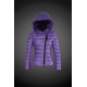 Women Moncler Down Jacket With Hat Purple