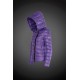 Women Moncler Down Jacket With Hat Purple