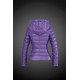 Women Moncler Down Jacket With Hat Purple